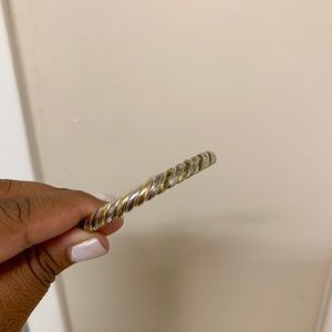 Silver and gold bracelet